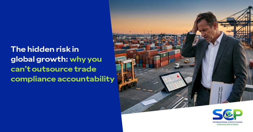 Why businesses expanding internationally cannot outsource trade compliance accountability, and how stronger internal oversight can reduce customs risk and protect growth.